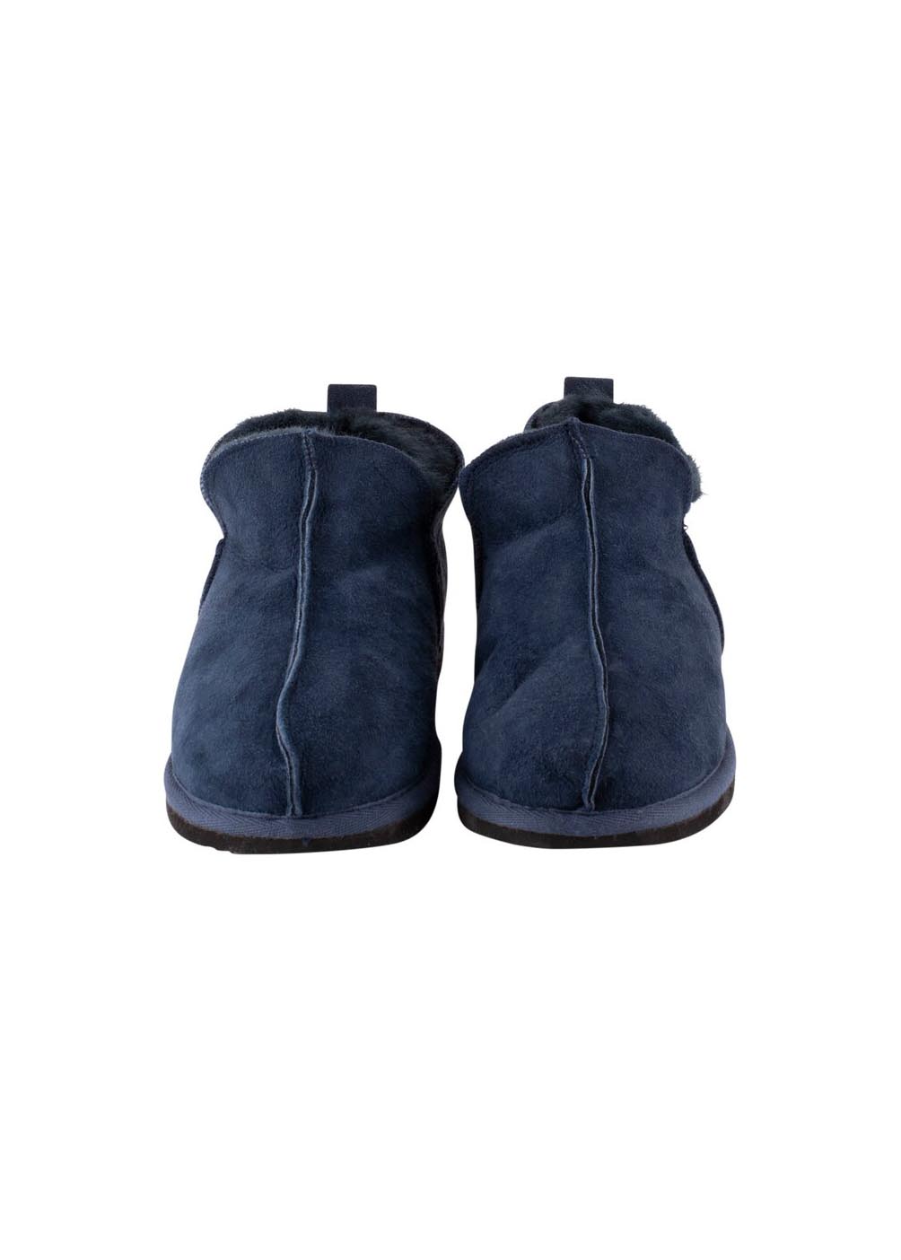 Anton Mens Sheepskin Boot Slippers - Dark Navy