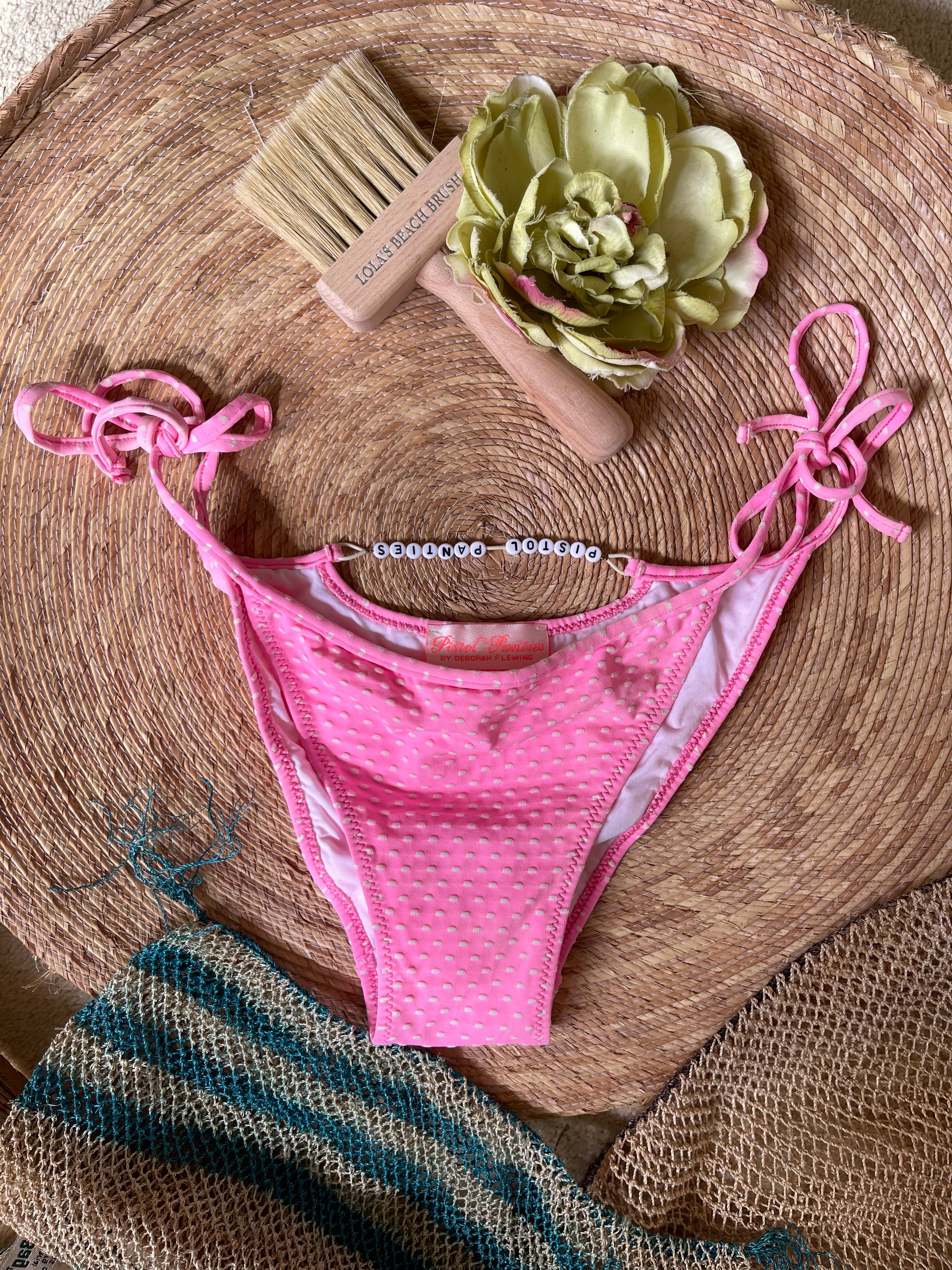 Pistol Panties Pink Polkadot Bikini Bottoms