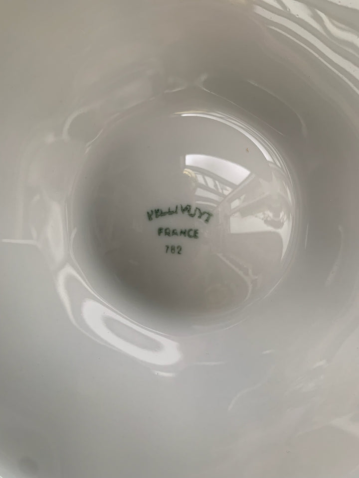 Five French Vintage Porcelain Oyster Plates