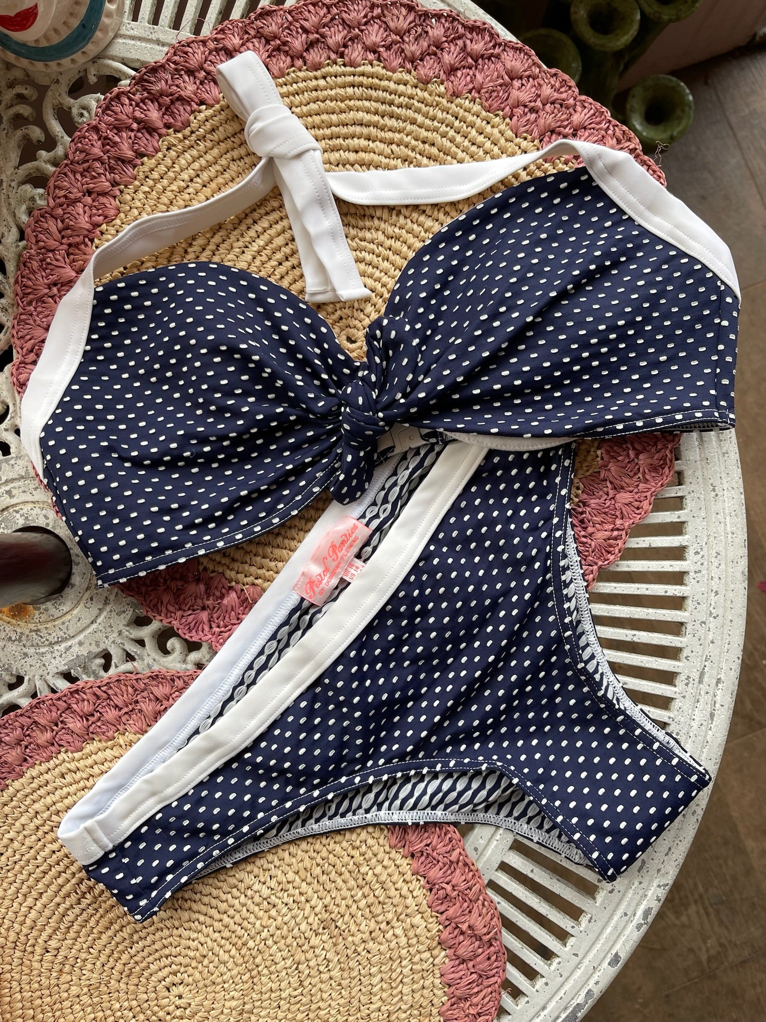 Pistol Panties Navy Dotted 