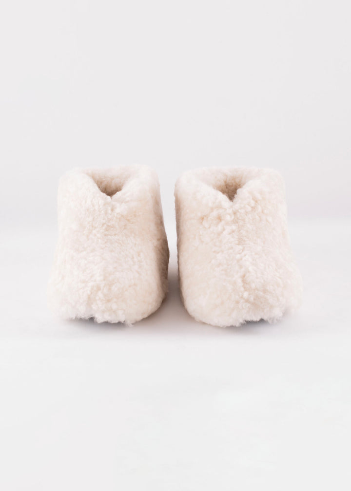 Ulla Sheepskin Booties Slipper - Cream
