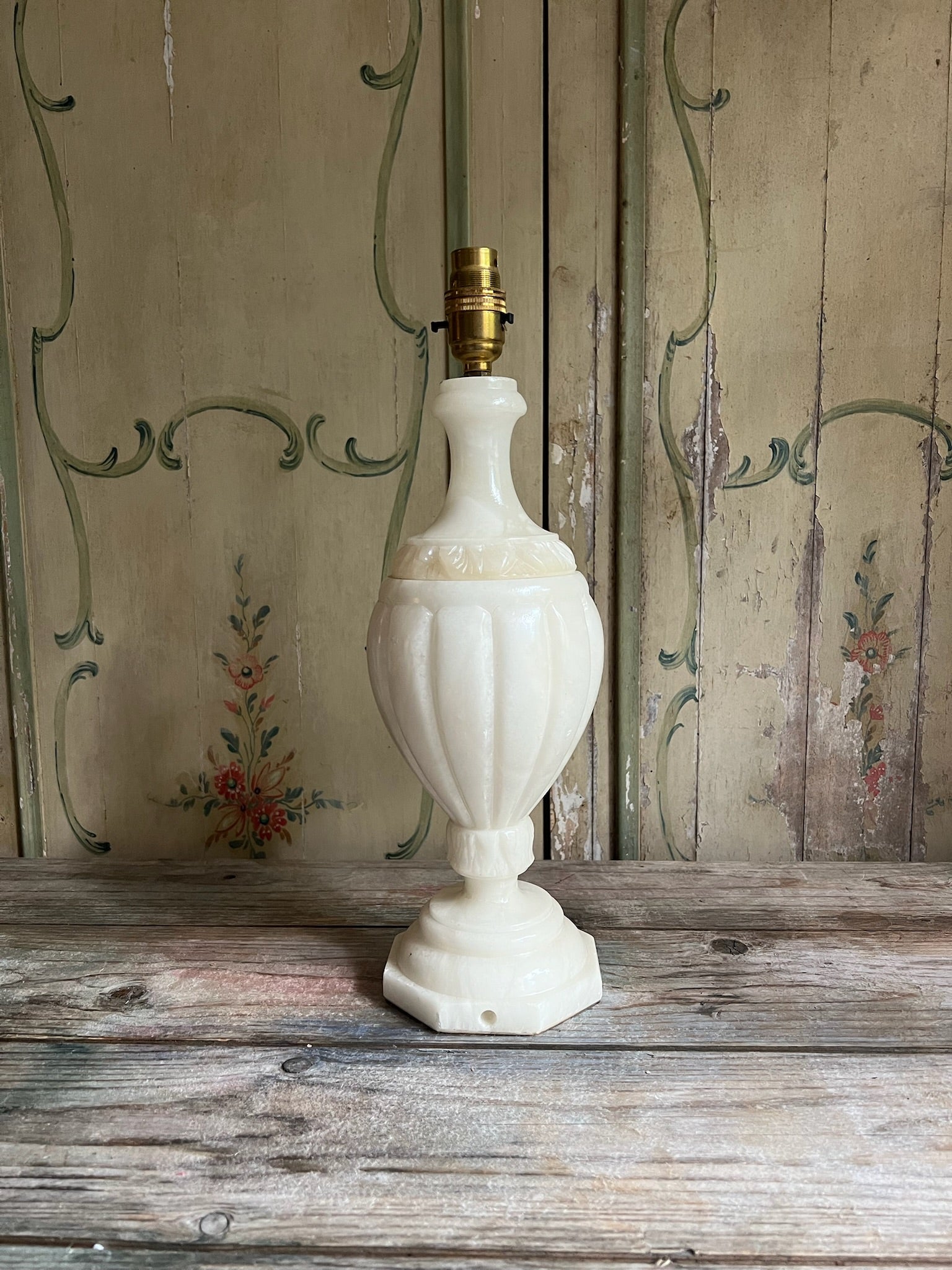 Large 20th Century Alabaster Lamp