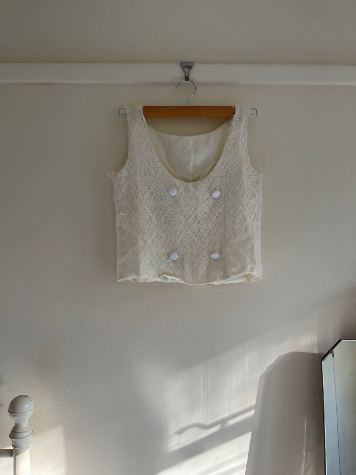 Vintage Cream Lace 2 Piece