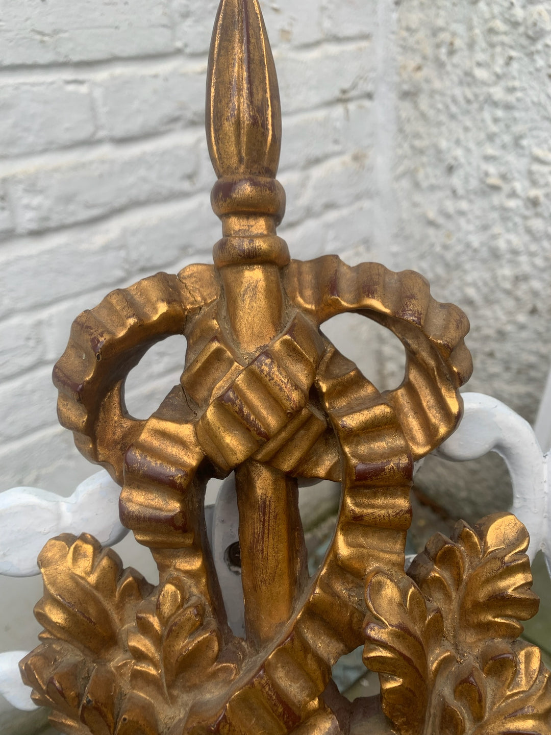 Vintage Gilded French Pair of Candelabra