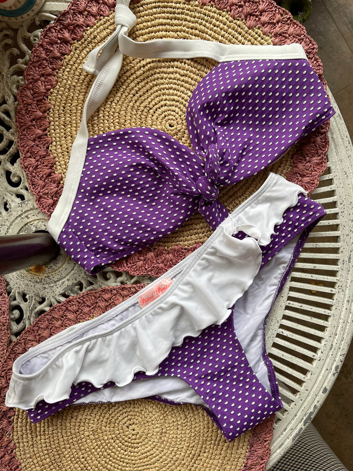 Pistol Panties Purple Dotted Bikini