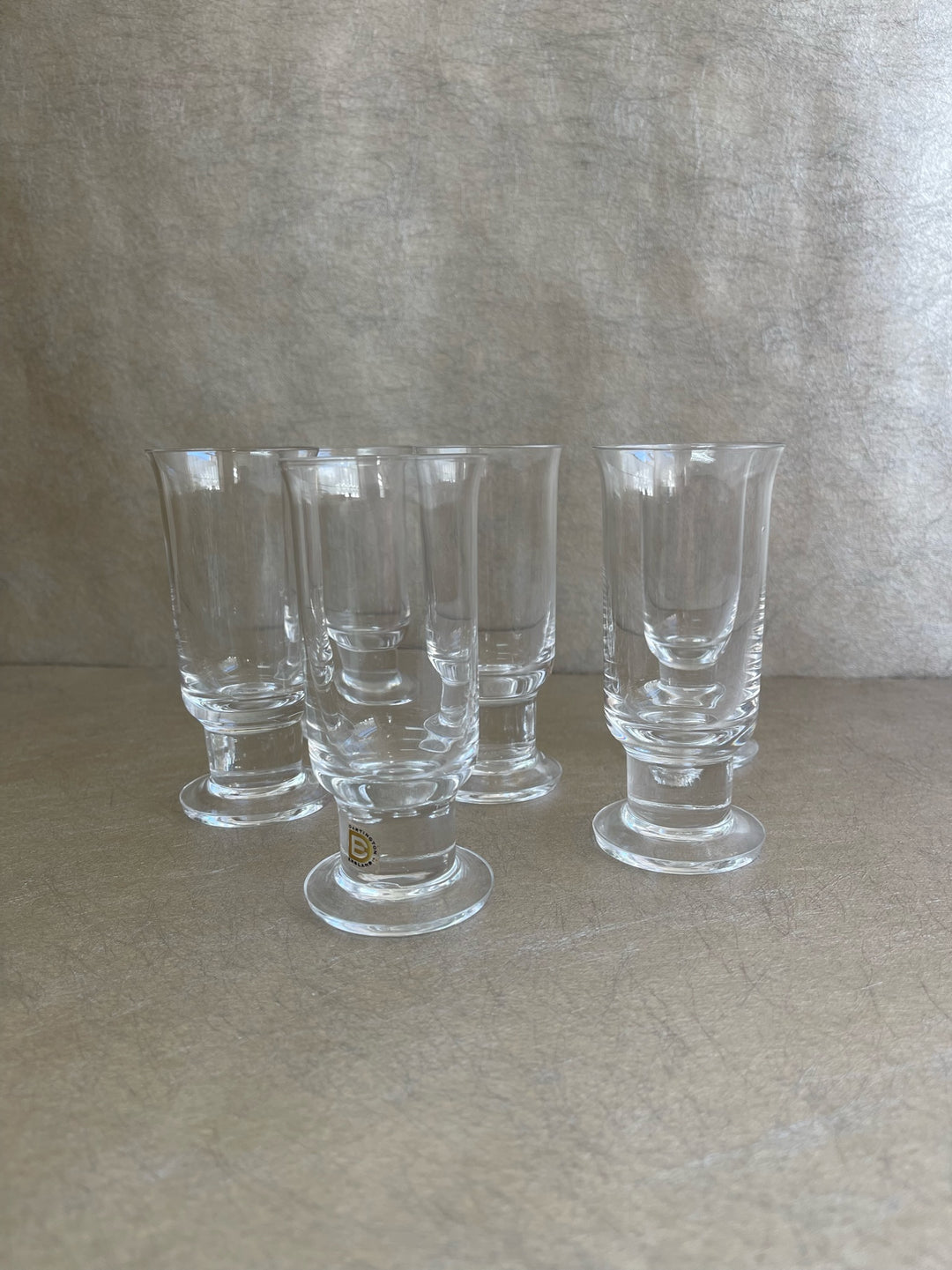 Dartington Bulldog Liqueur Glasses Set of Six