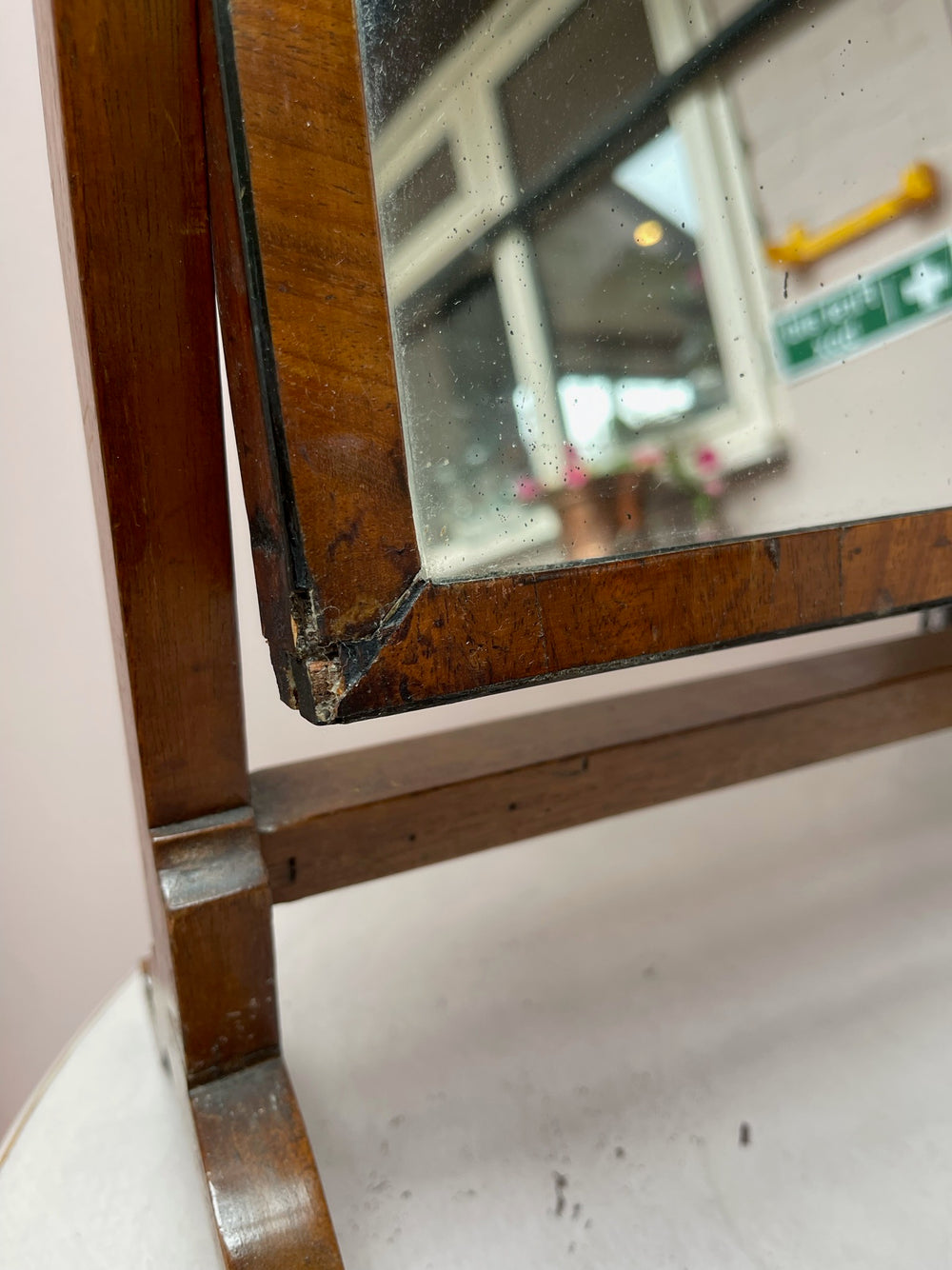 Antique French Table Mirror