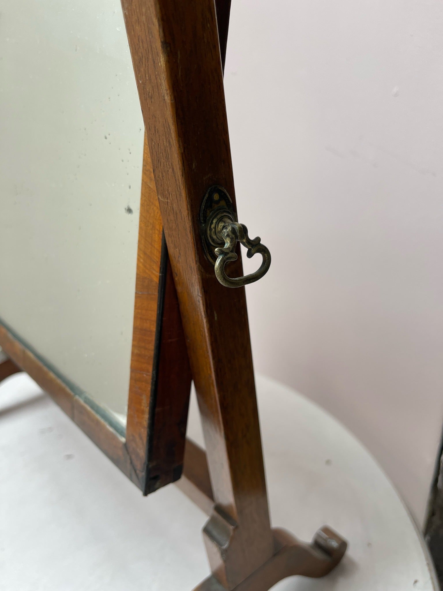 Antique French Table Mirror