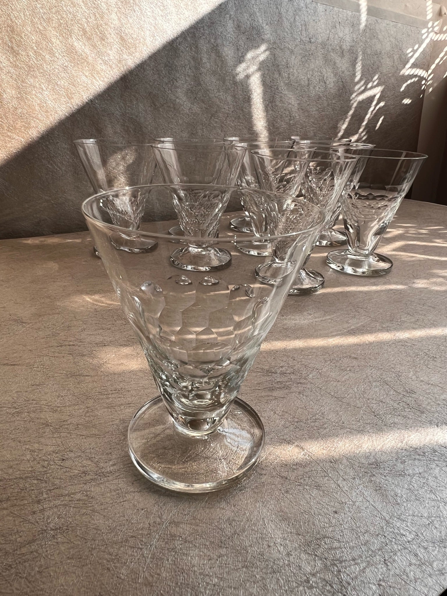 Art Deco French Cocktail Glass Set
