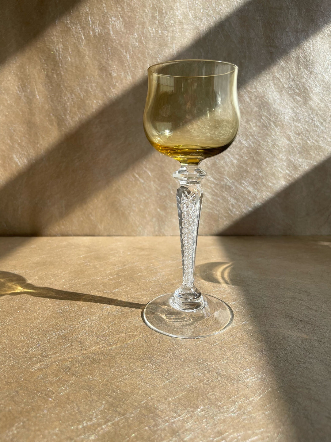 Art Nouveau French St Louis Air Twist Wine Glasses