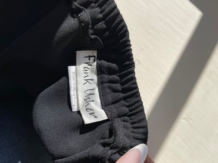 Vintage Black Pleated Skirt by Frank Usher