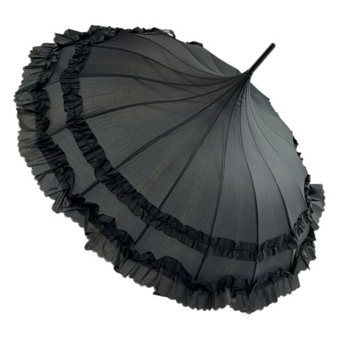 Boutique Pagoda Frill Umbrella