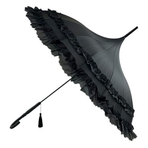 Boutique Pagoda Frill Umbrella
