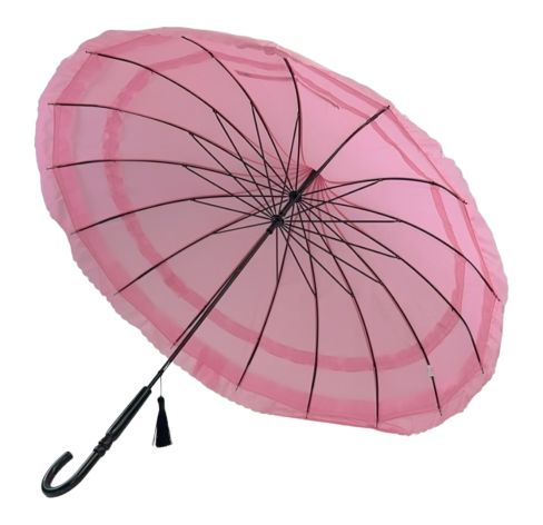 Boutique Pagoda Frill Umbrella