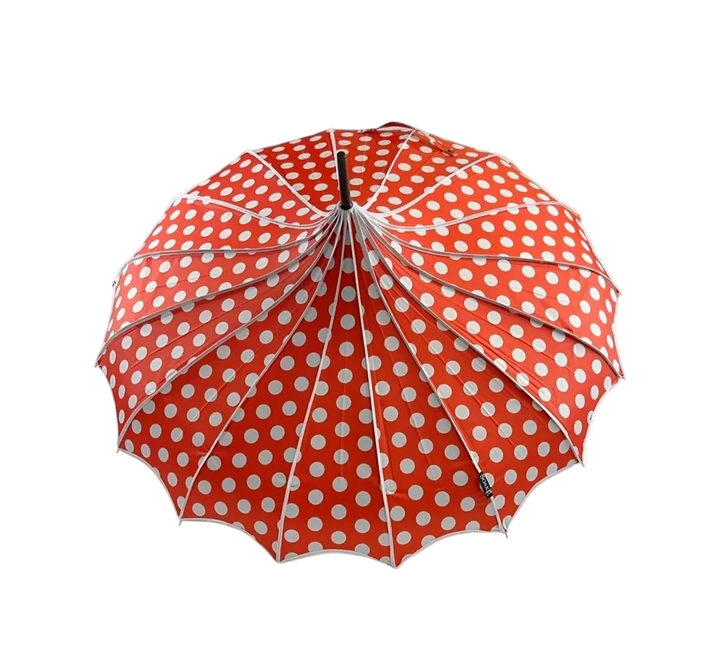 Polka Dot Pagoda Umbrella