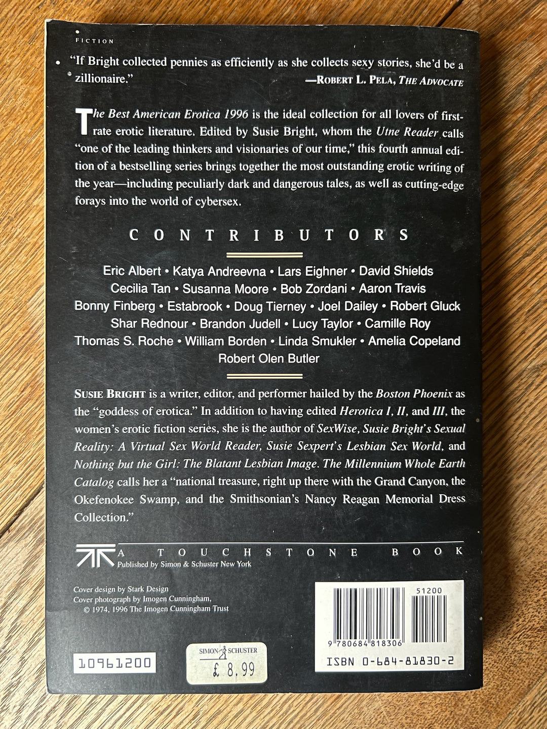 ‘THE BEST AMERICAN EROTICA’ 1996 Susie Bright