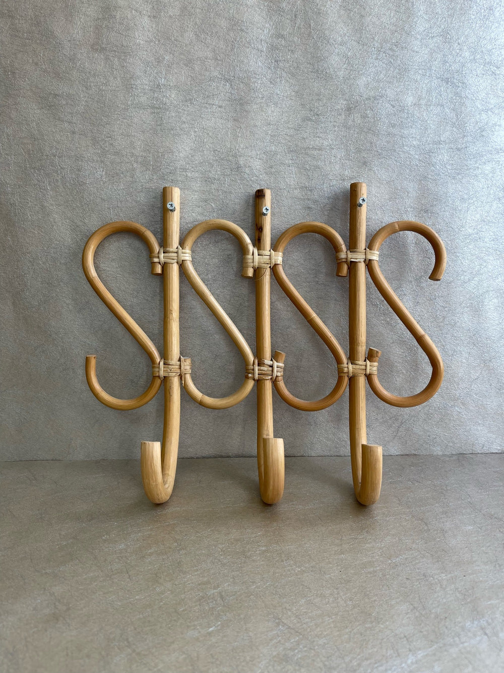 Bamboo & Cane Coat Hooks
