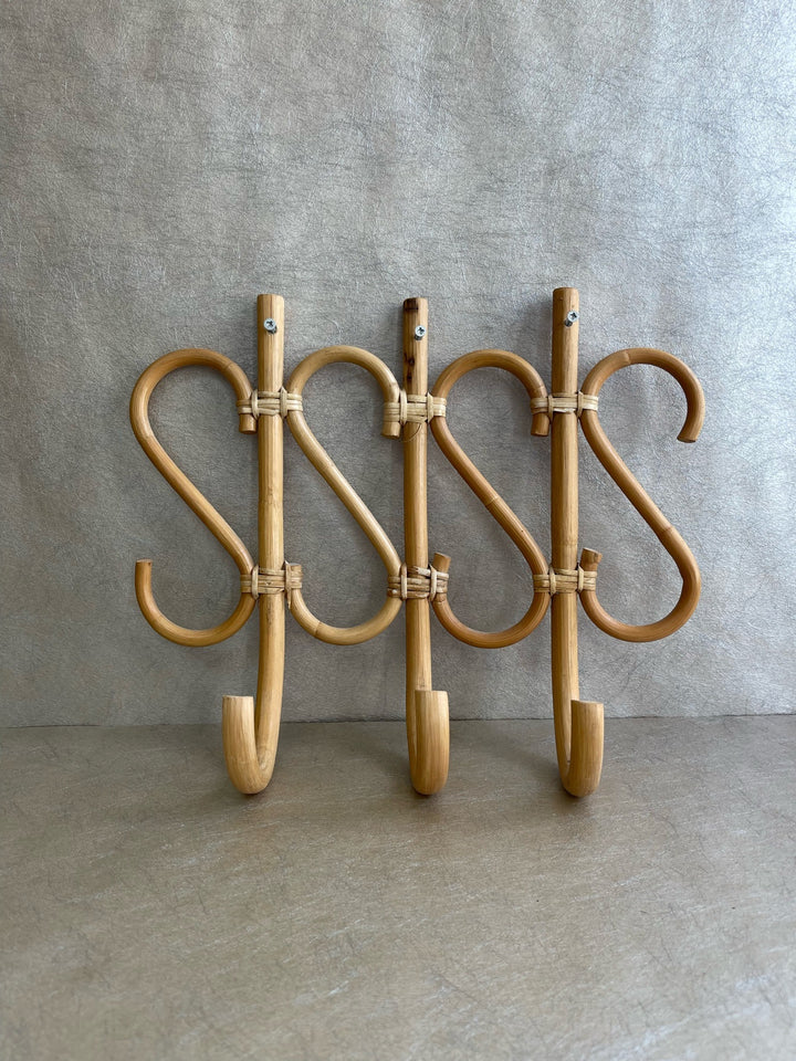 Bamboo &amp; Cane Coat Hooks