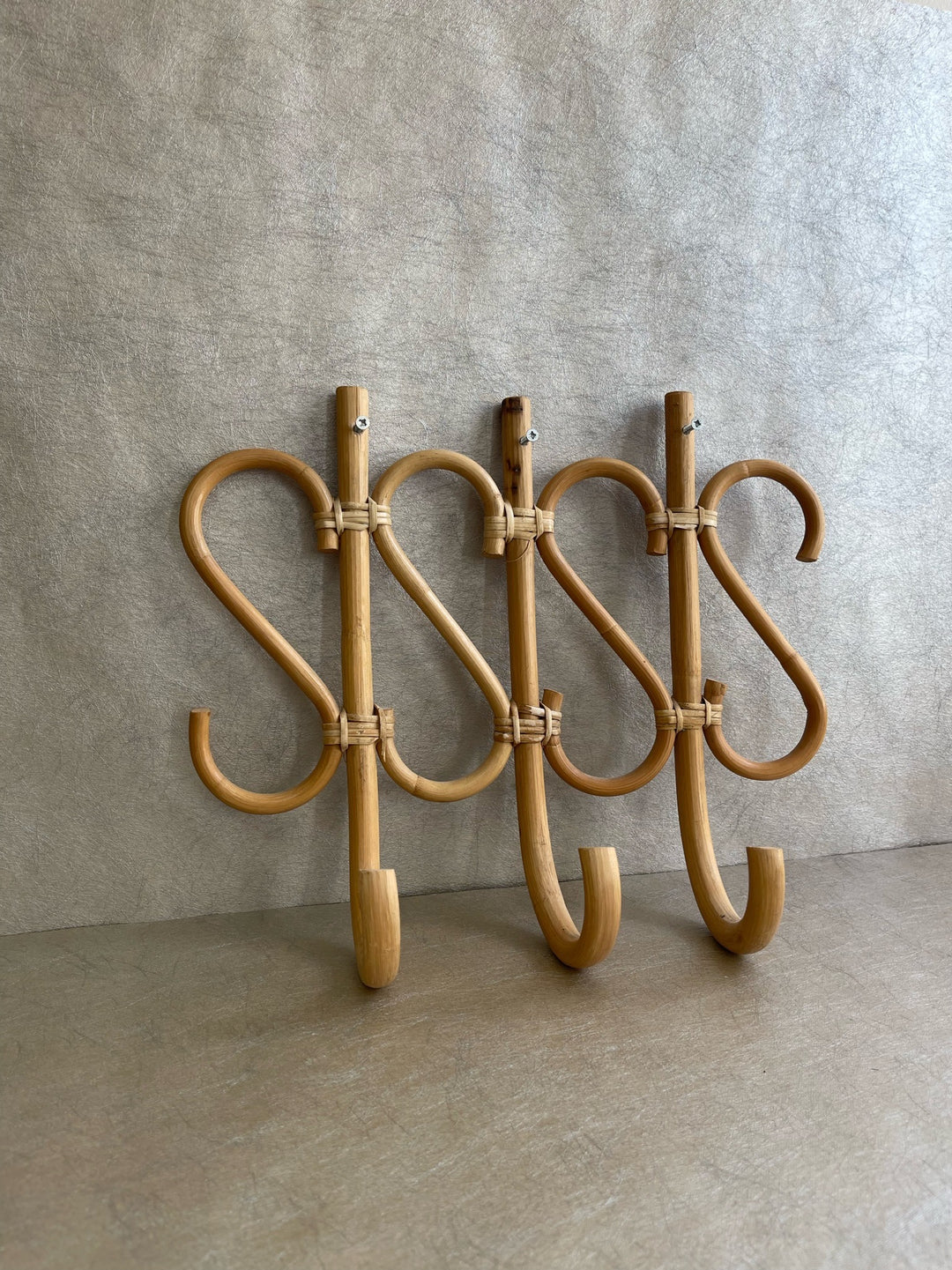 Bamboo &amp; Cane Coat Hooks