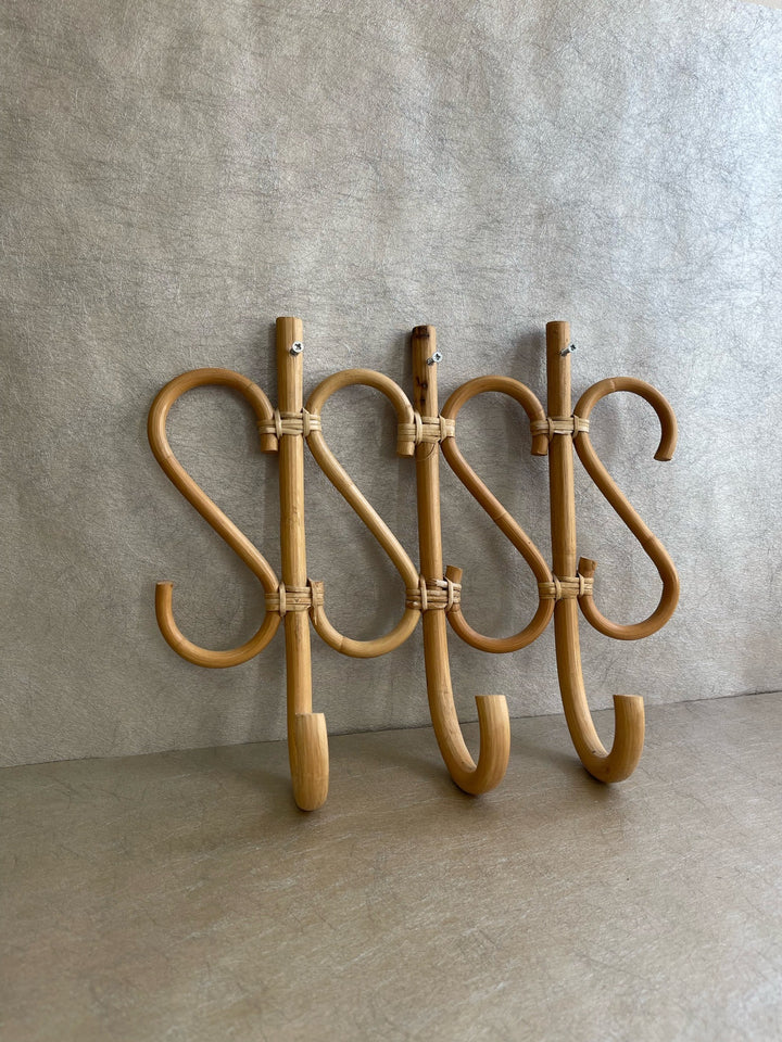 Bamboo &amp; Cane Coat Hooks