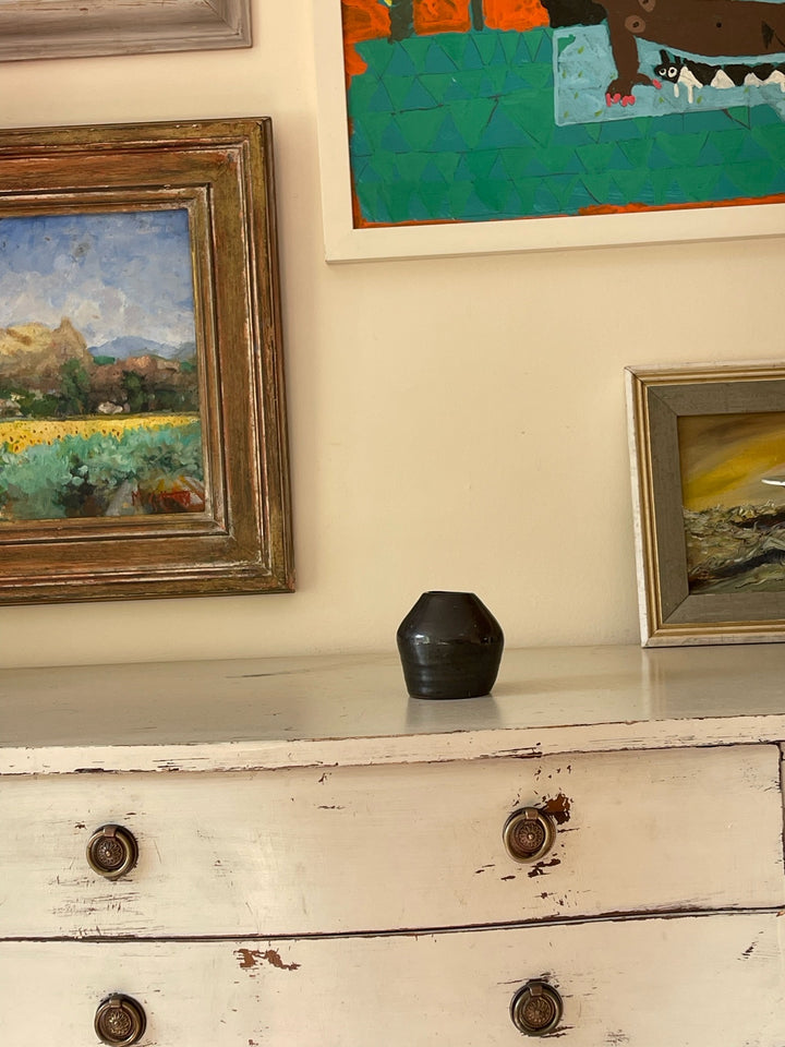 Black Organic Bud Vase