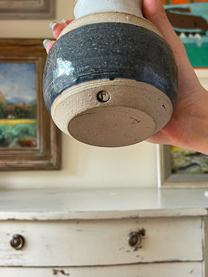 Blue &amp; White Glazed Vessel