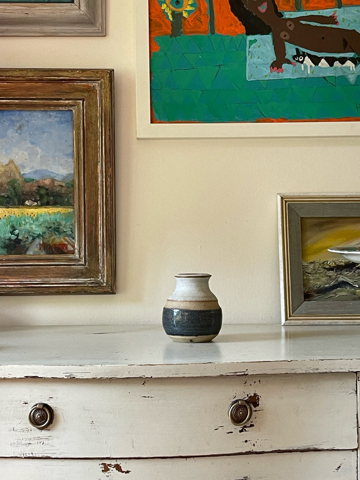 Blue &amp; White Glazed Vessel