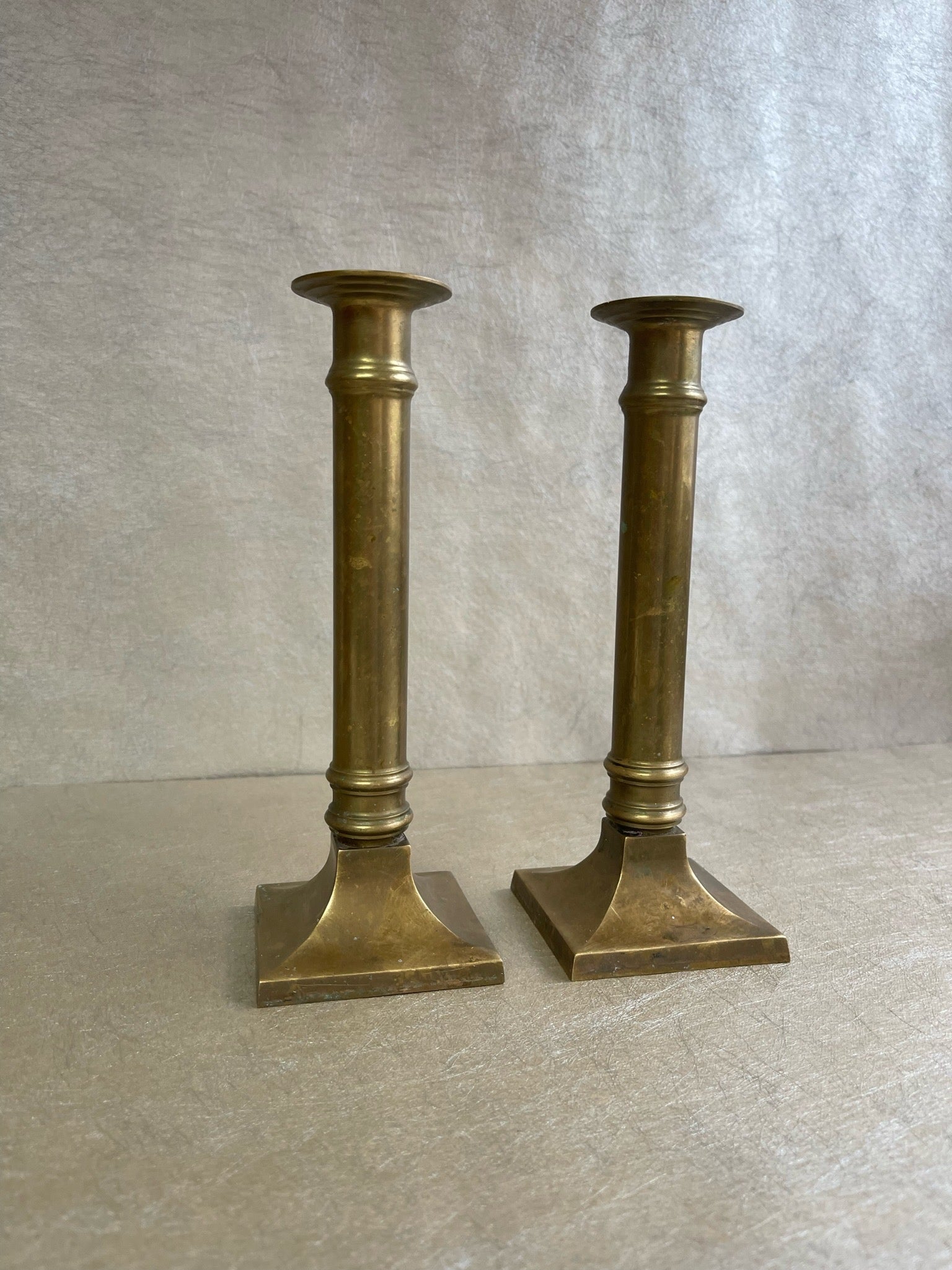 Brass Pillar Candlestick
