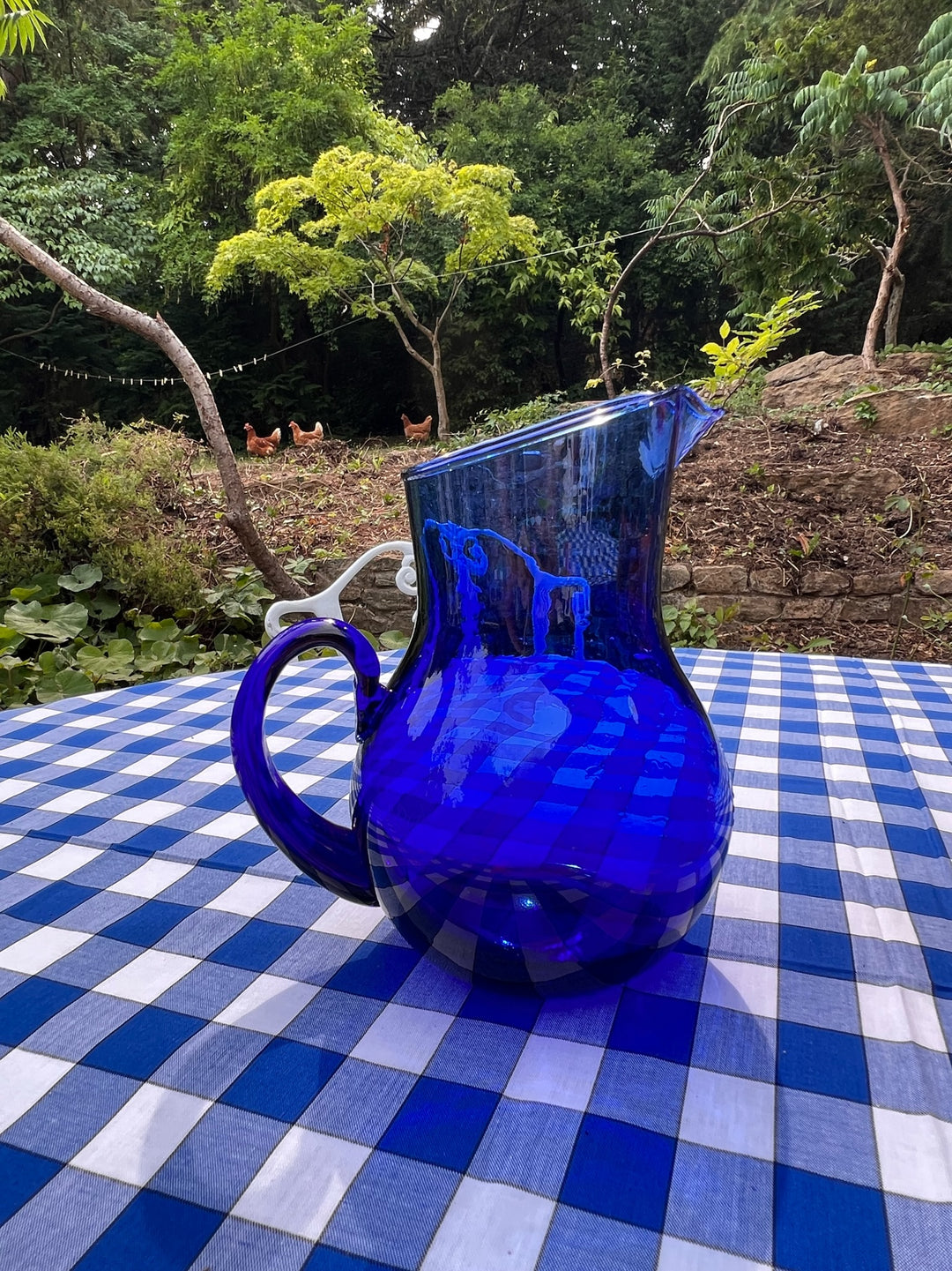 Bristol Blue Glass Jug