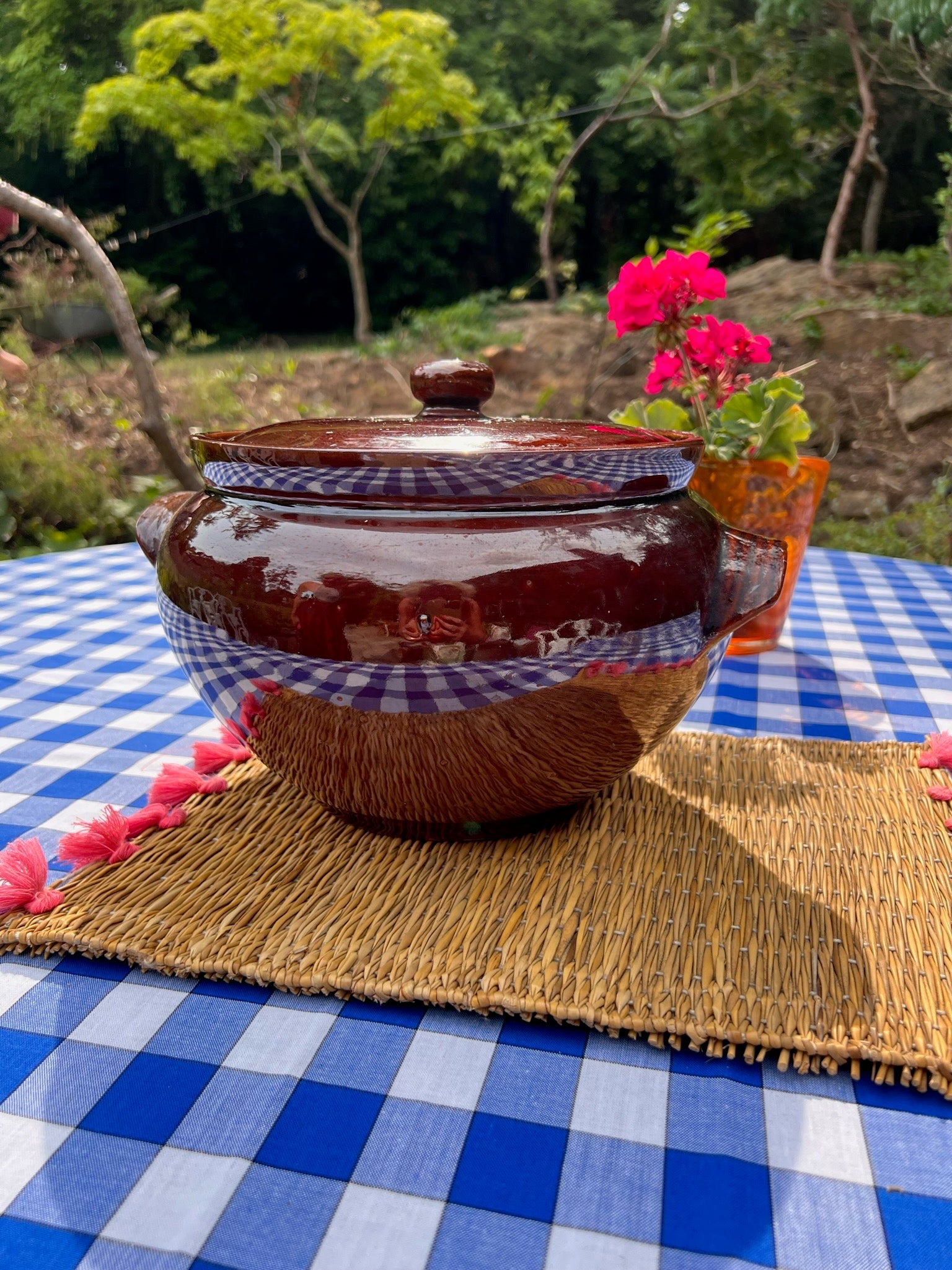 Brown Glazed Terracotta Pot
