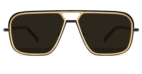 Congleton Gold / Black - Spitfire Glasses