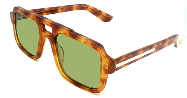Cut 58 Havana / Green - Spitfire Glasses