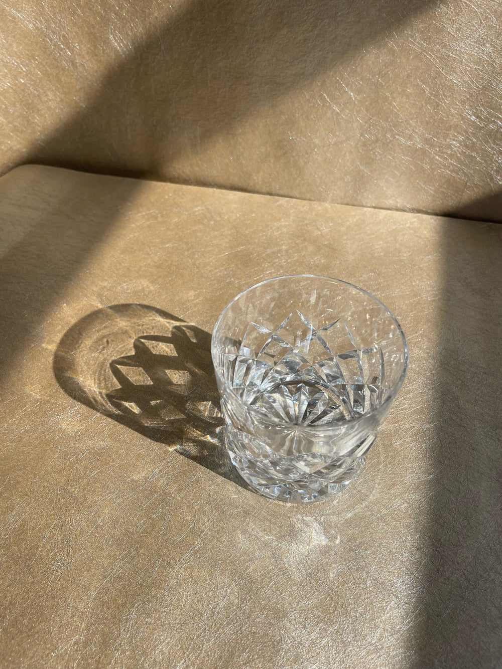 Cut Crystal Old Fashioned Glasses Set of Six