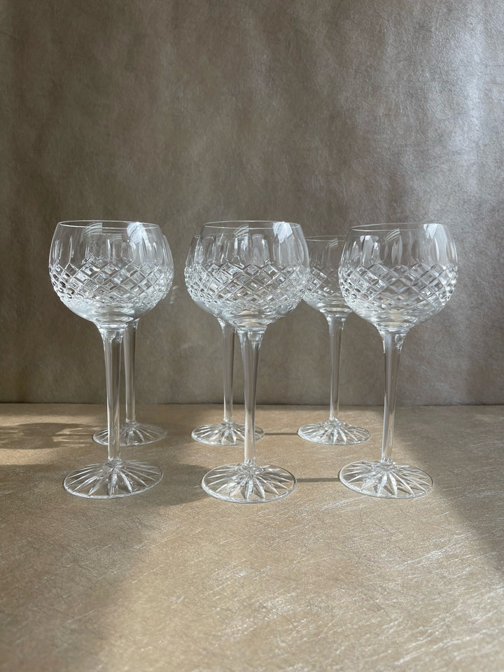 Cut Crystal Wine Goblets