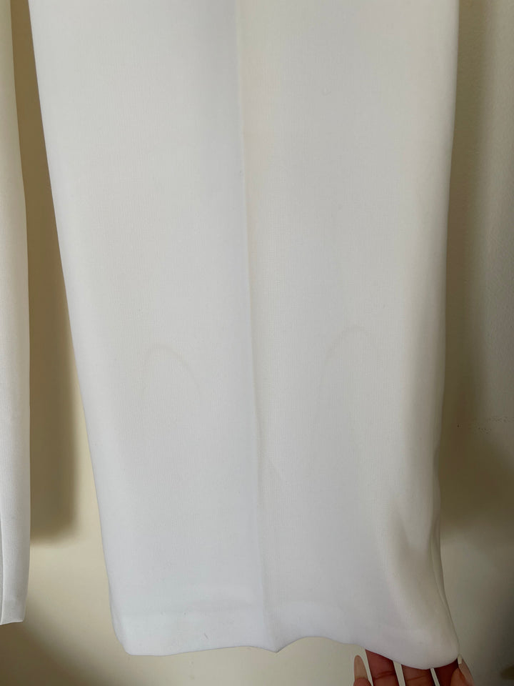 Vintage White Straight Leg Trousers by Basler Selection