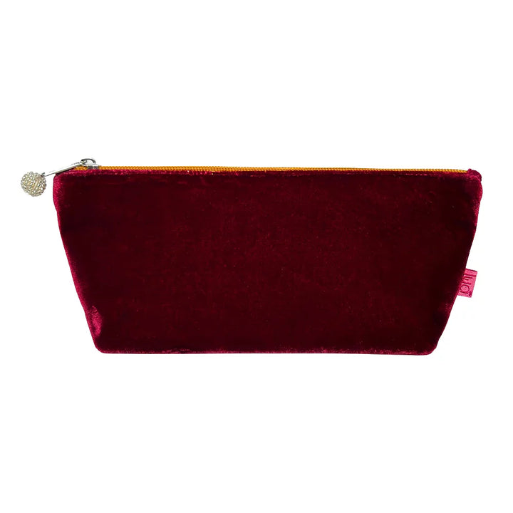 Velvet short cosmetic purse