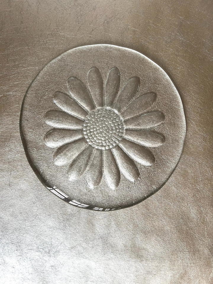 Dartington Daisy Glass Plaque