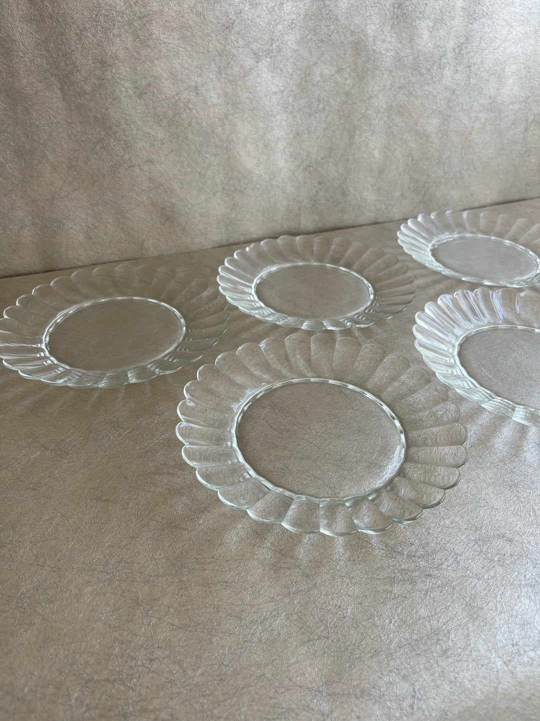 Duralex Lesieur Daisy Glass Plates
