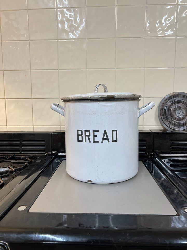 Vintage Enamel Bread Bin