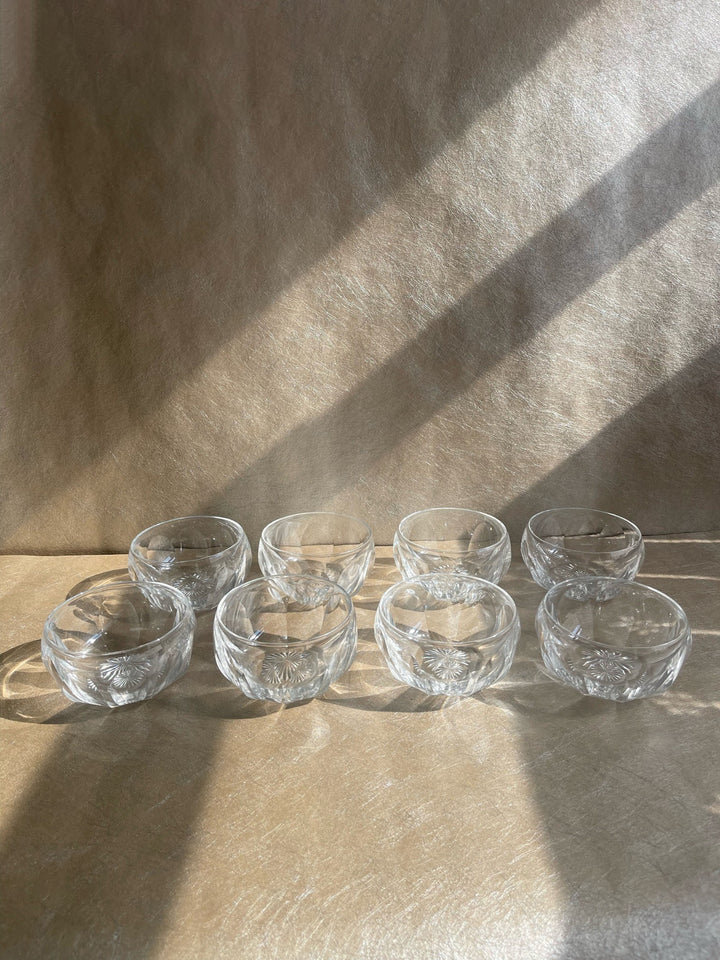 19th Century Cut Crystal Finger Bowls Set of Eight