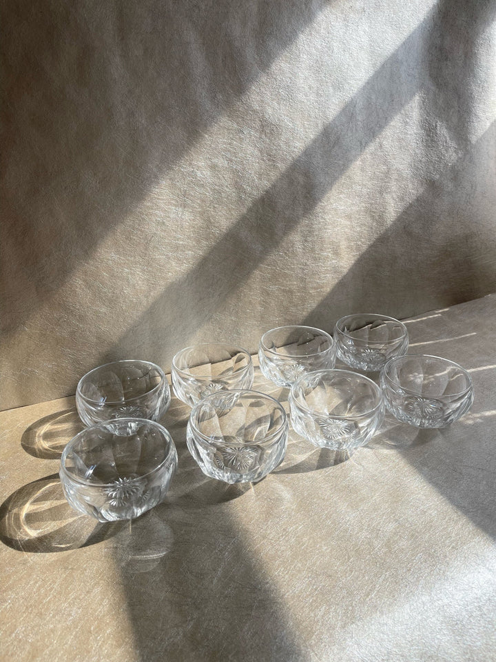 19th Century Cut Crystal Finger Bowls Set of Eight