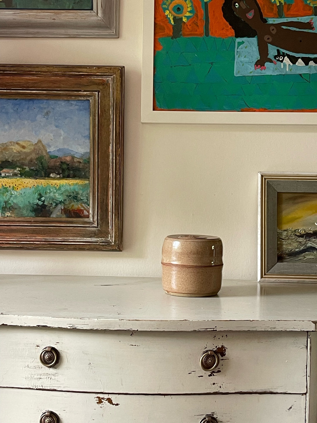 Glazed Wheat Jar