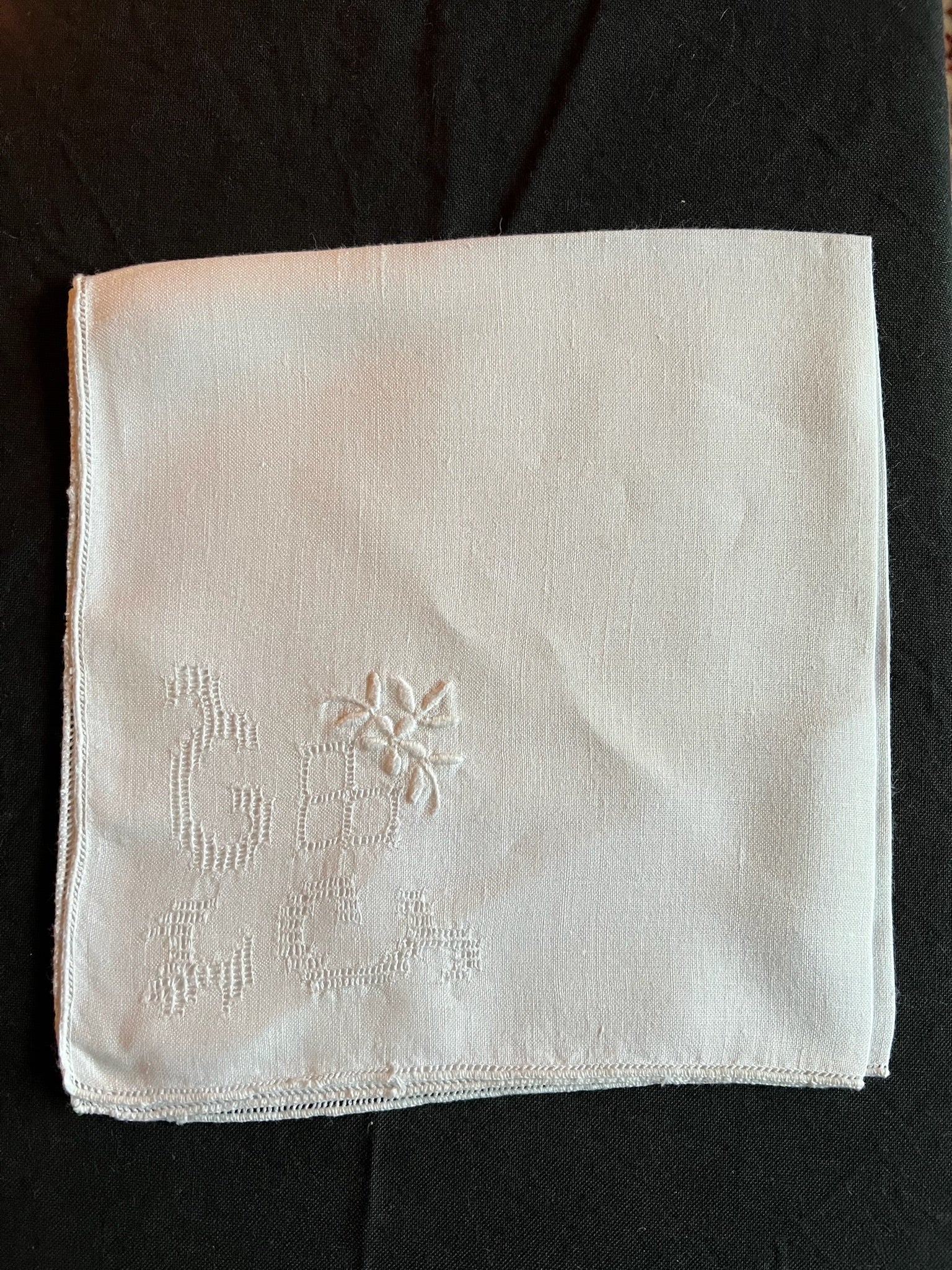 Hand-Embroidered Linen Napkin Set of 12
