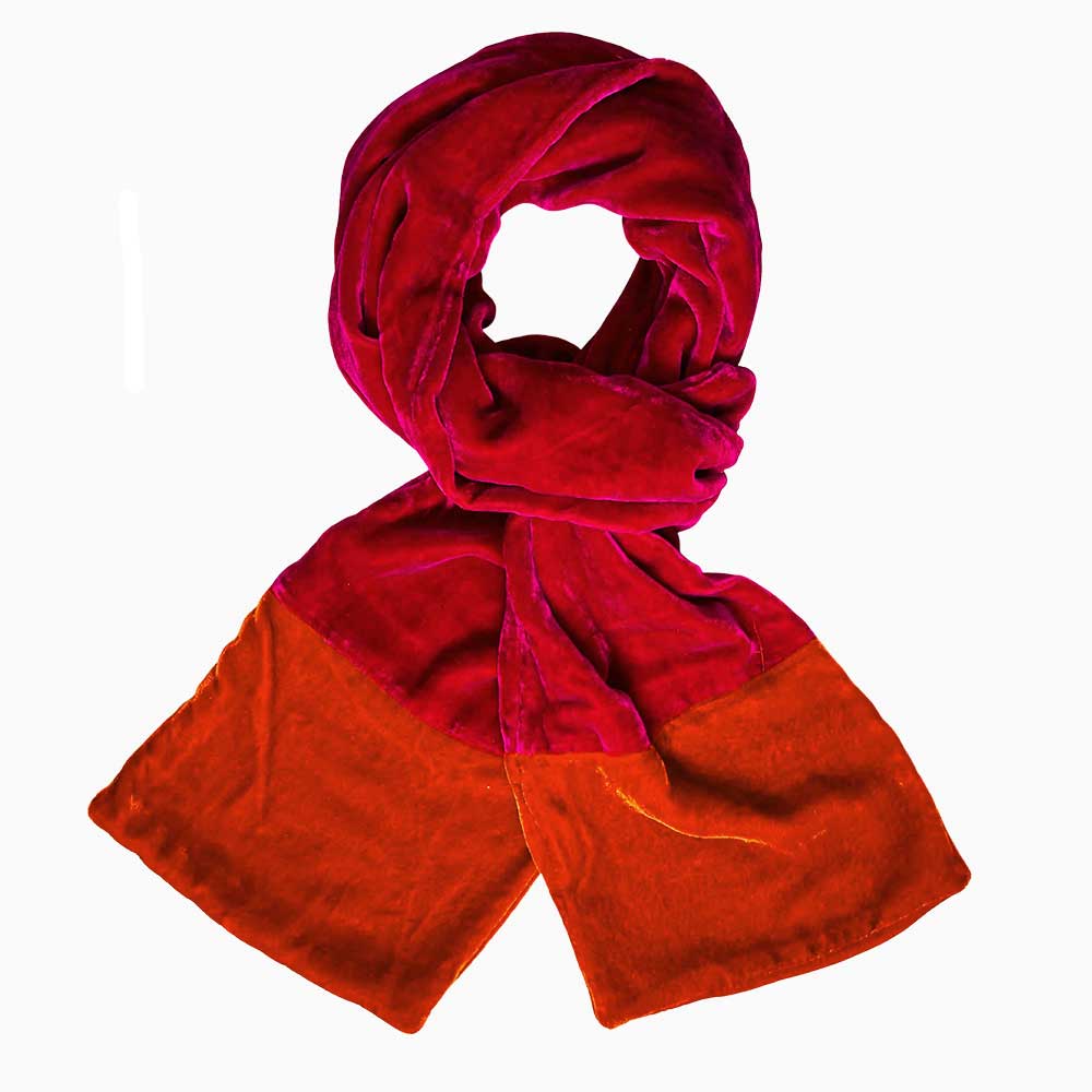 Velvet Two Tone Scarf