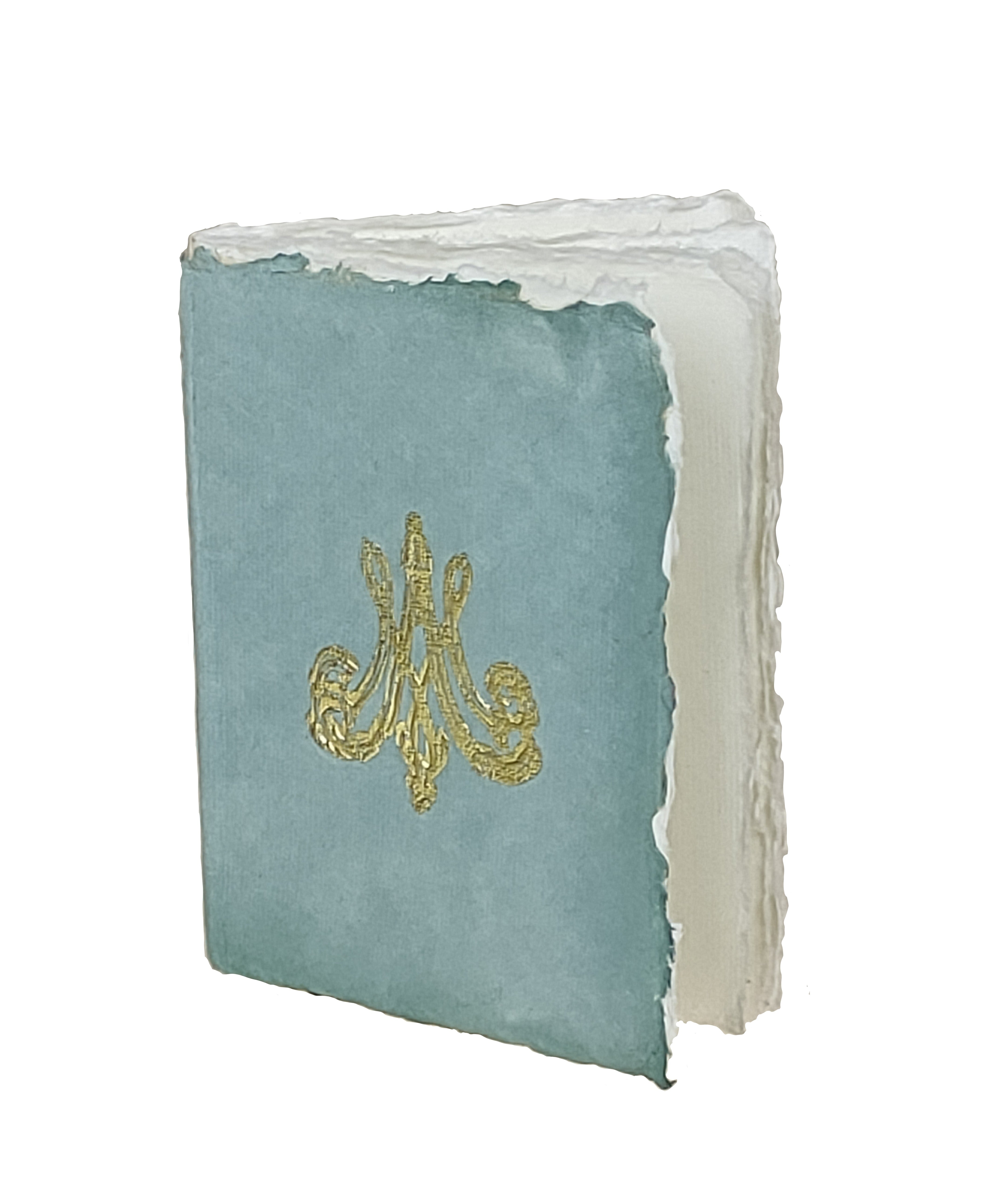 Marie-Antoinette Gold Monogram Parchment Paper Notebook