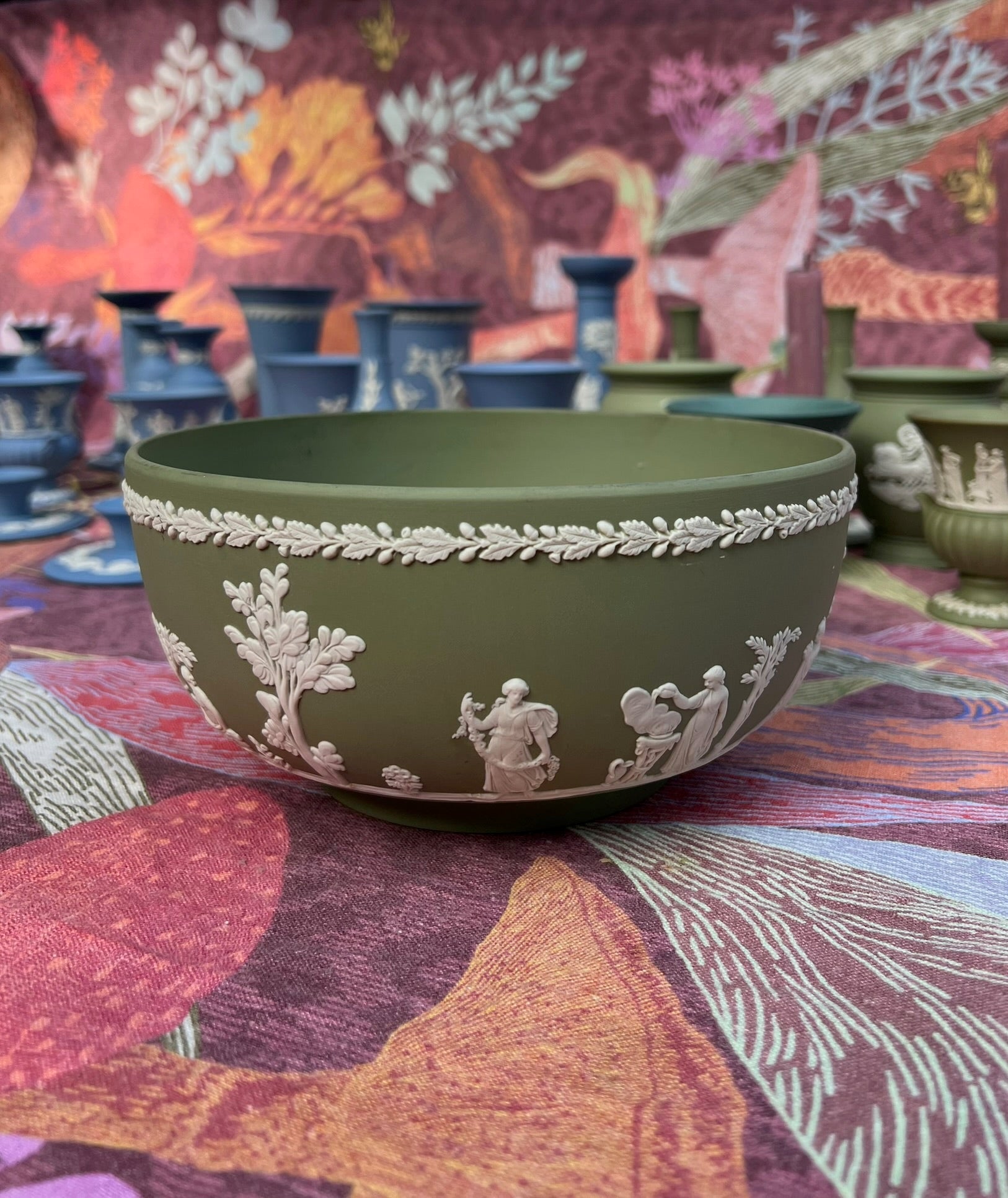 Celadon Green Jasperware 'Sacrifice Bowl'