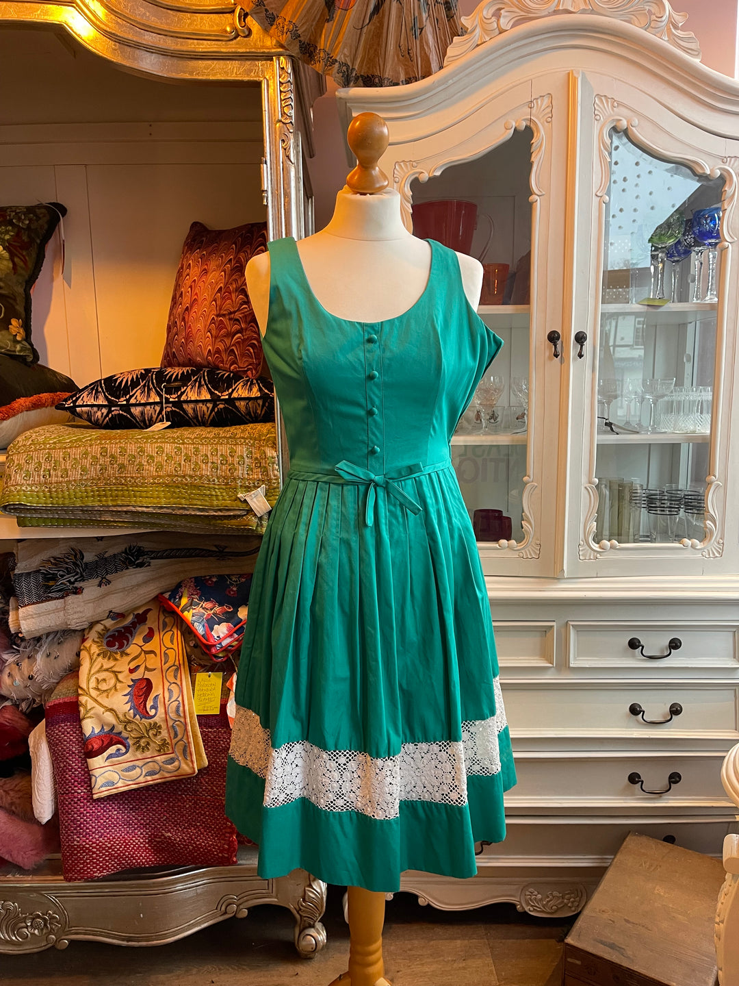 Miss Feraud Turquoise Dress