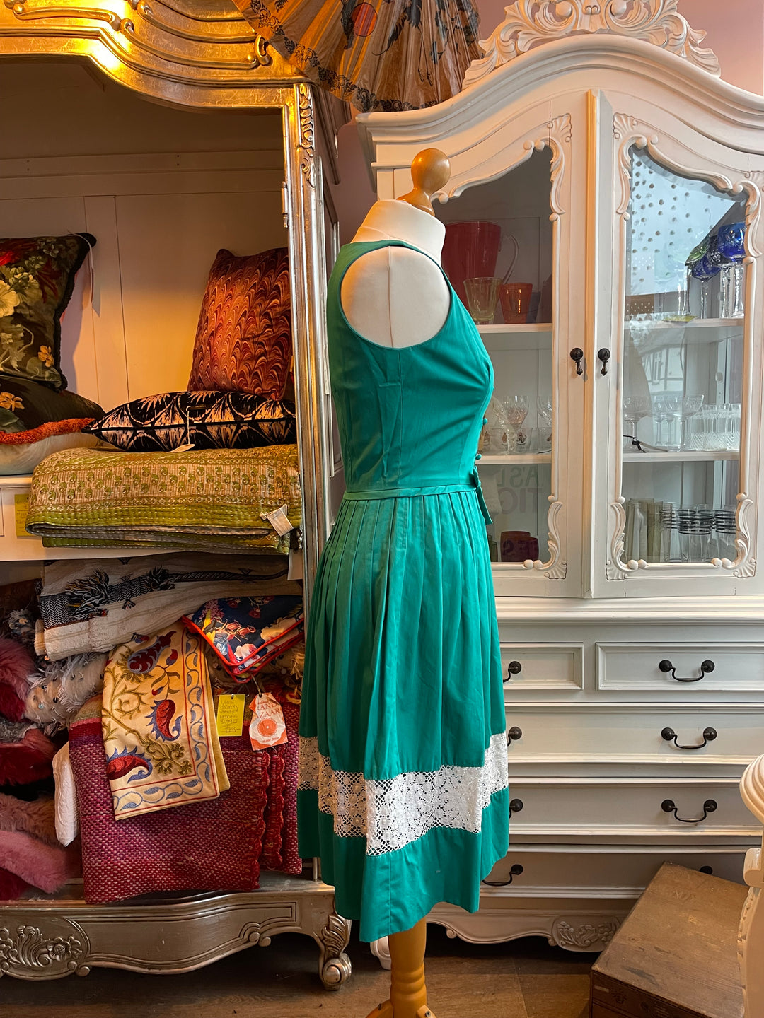 Miss Feraud Turquoise Dress