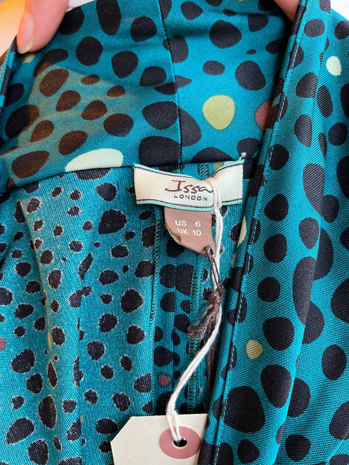 Issa Teal Pattern Dress