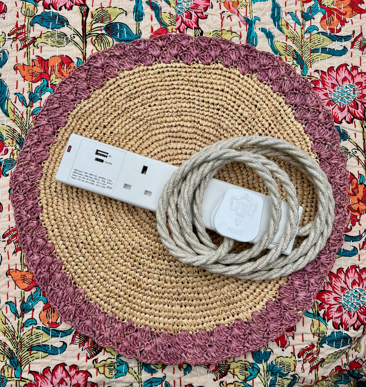 USB A+C White 3 Gang - Lola&